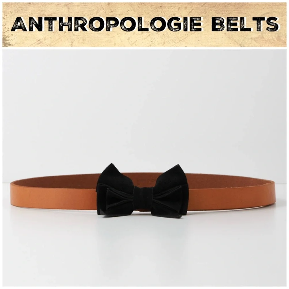 Anthro “Suede Bow Belt”